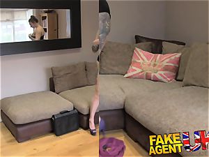 FakeAgentUK firm doggy style pounding in audition